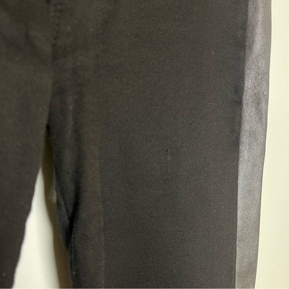 Hudson  Vintage Leeloo Super Skinny Crop Black with Lambskin Leather Trim, 26 - Picture 5 of 16